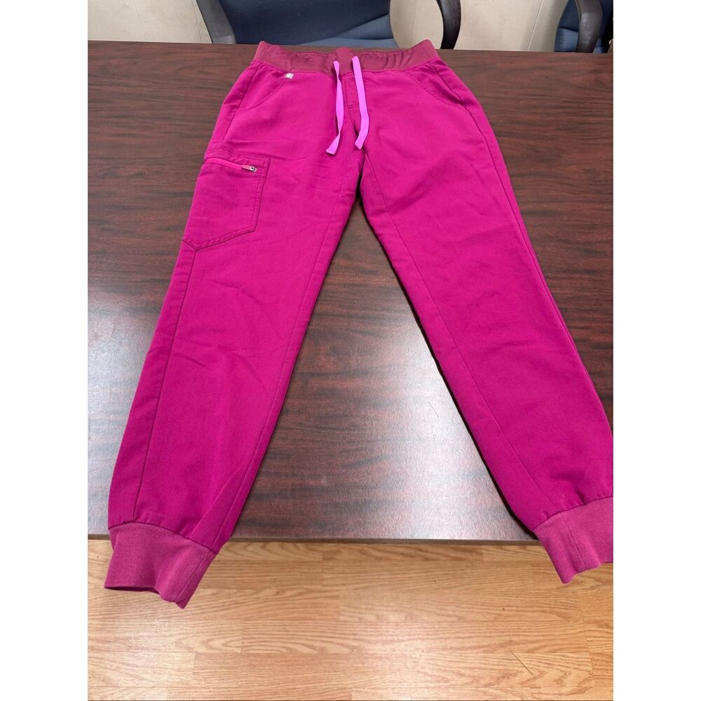 Figs Magenta Colored Zamora Jogger Scrub Pants Size X-Small